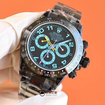 ROLEX Daytona 7750 Movement Blaken 40*12.3MM 904L Steel Black with Blue Watch